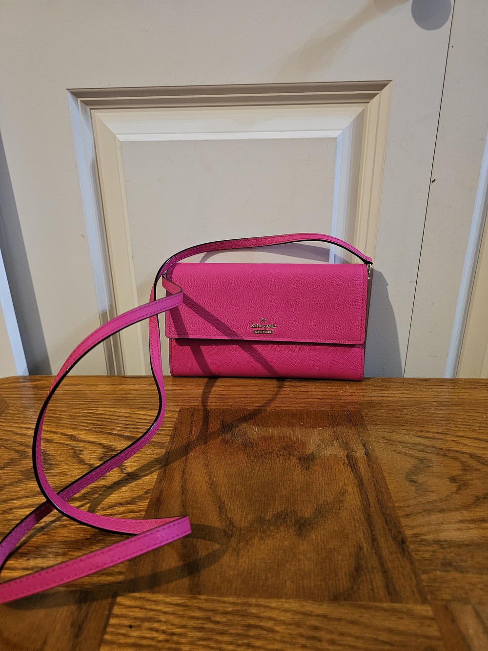 Kate Spade Hot Pink Crossbody Wallet